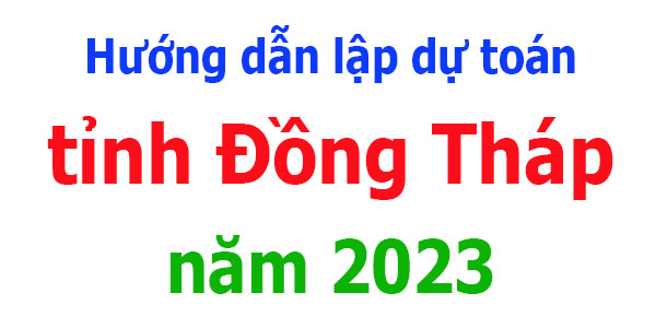 lập dự toán tỉnh Đồng Tháp năm 2023