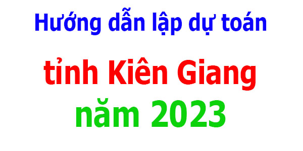 lập dự toán tỉnh Kiên Giang năm 2023