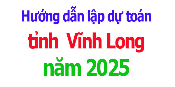 Hướng dẫn lập dự toán tỉnh Vĩnh Long năm 2025